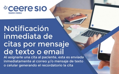 Notificaci&oacute;n inmediata de citas por mensaje de texto o email