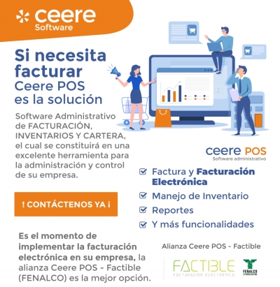 &iquest;Ya tiene implementada la facturaci&oacute;n electr&oacute;nica? La alianza Ceere POS - Factible/Fenalco es la mejor opci&oacute;n ✔